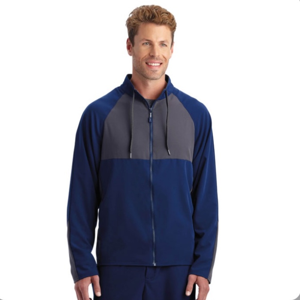 Jockey Men’s Reflectech zip up scrub jacket size M